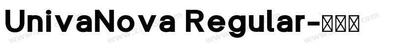UnivaNova Regular字体转换